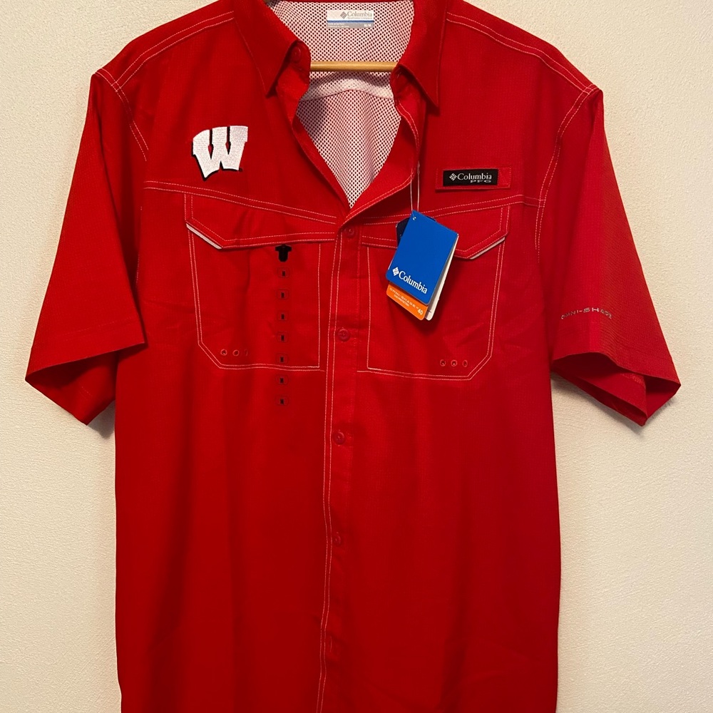 Wisconsin Badgers Fishing Shirt